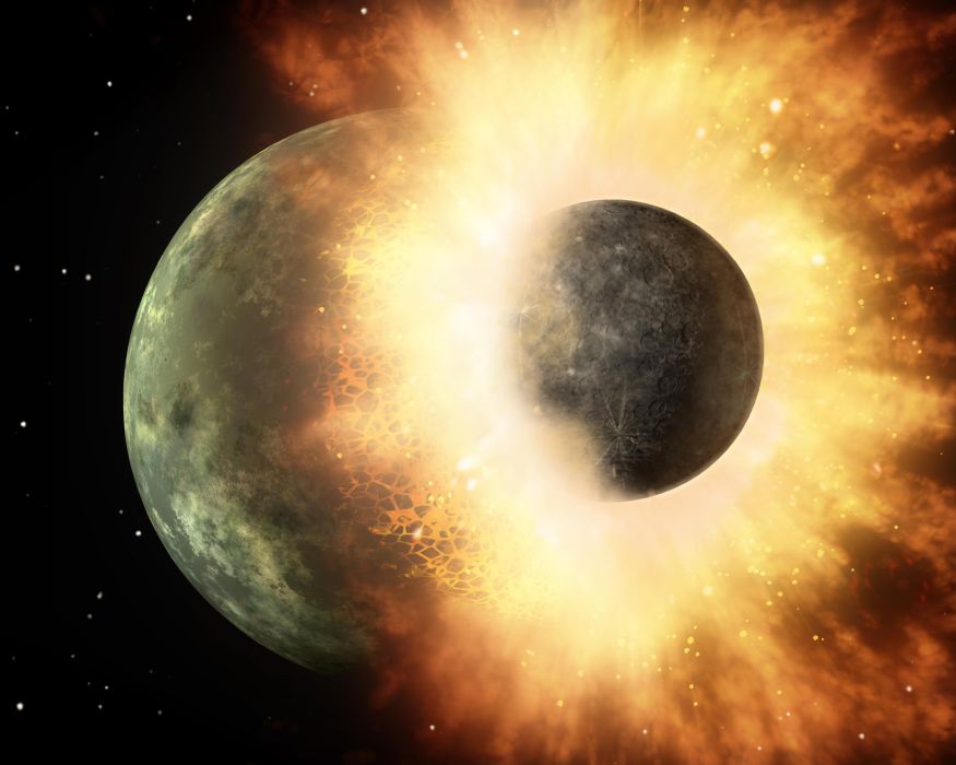 Jak powstał Księżyc? Jedna z teorii mówi o katastrofie na niewyobrażalną skalę (fot. NASA/JPL-CALTECH)