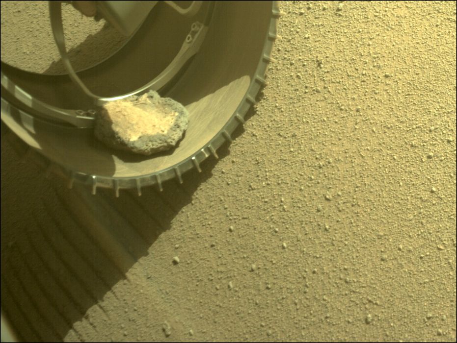 Marsjański łazik Perseverance od 120 dni ma „pasażera na gapę”. Co nim jest? (fot. NASA/JPL-Caltech)