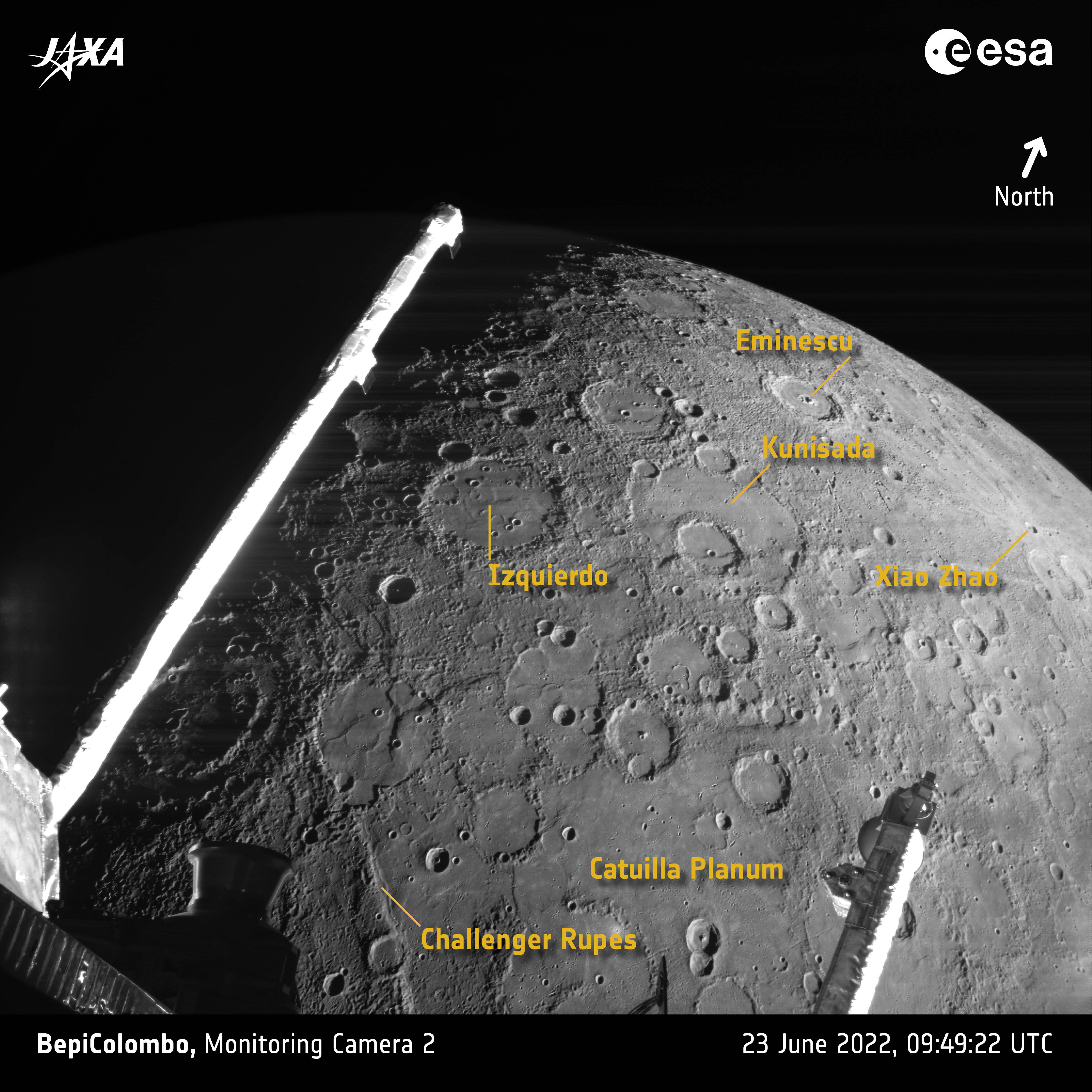 Sonda BepiColombo przeleciała obok Merkurego i przesłała na Ziemię oszałamiające zdjęcia odległego świata (fot. ESA/BepiColombo/MTM, CC BY-SA 3.0 IGO)