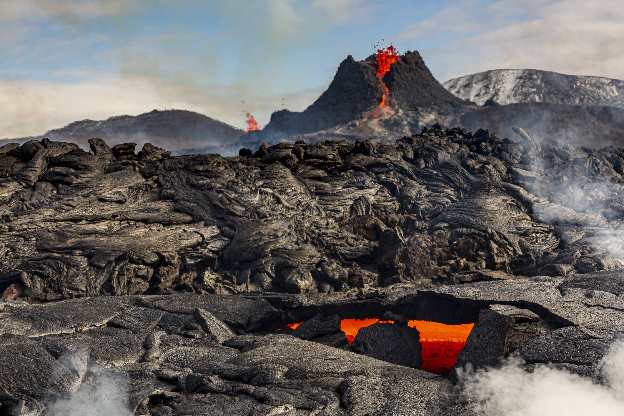 erupcje na Islandii