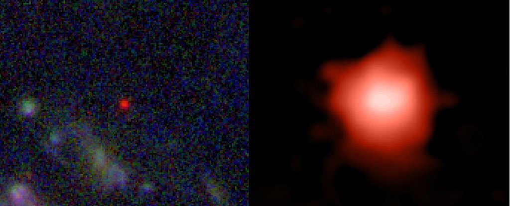 Czy kosmiczny teleskop Webba znalazł najstarszą galaktykę we Wszechświecie? (fot. NASA, ESA, CSA, and STScI/AFP)