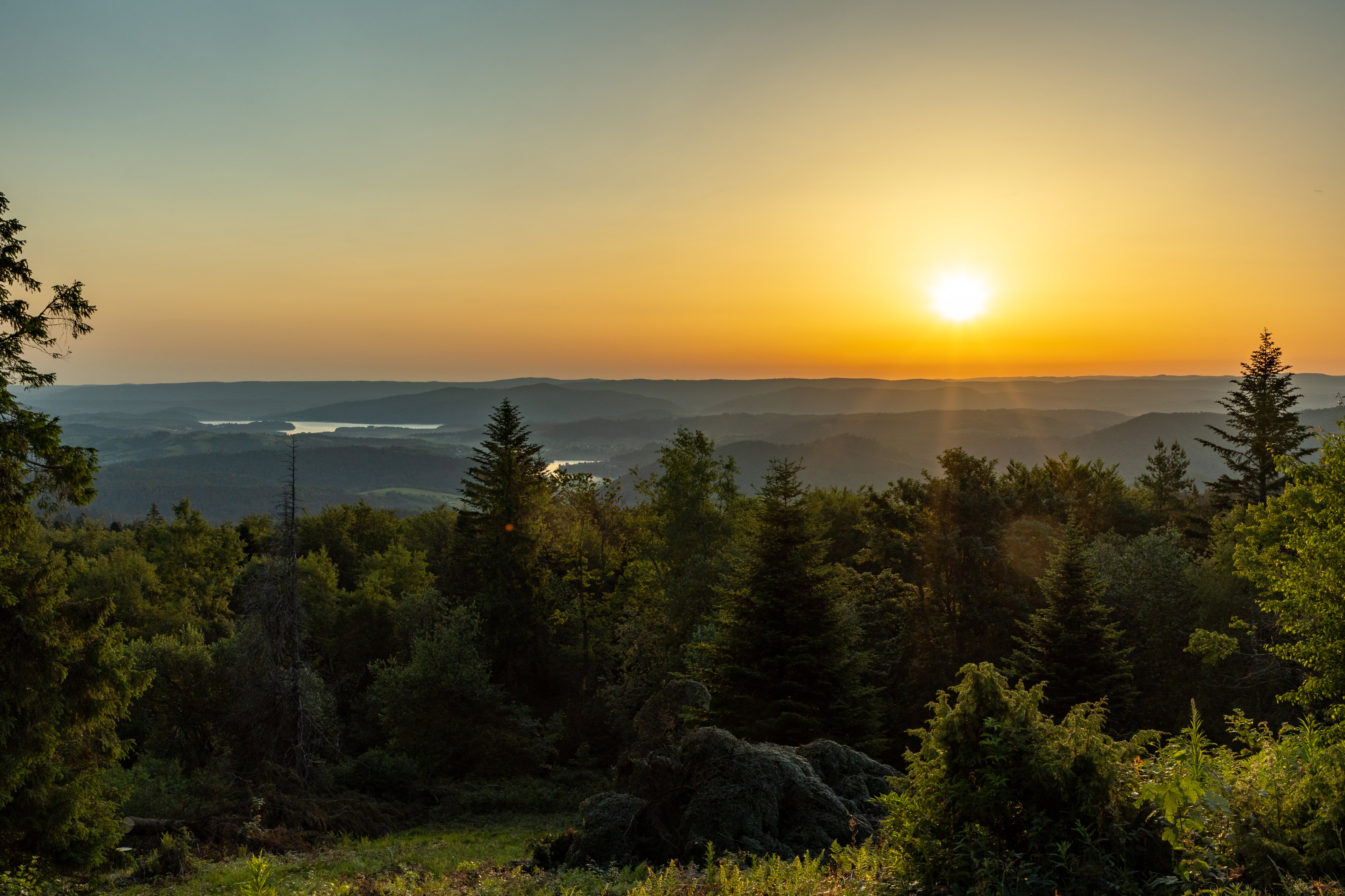 Widok z Korbani w Bieszczadach