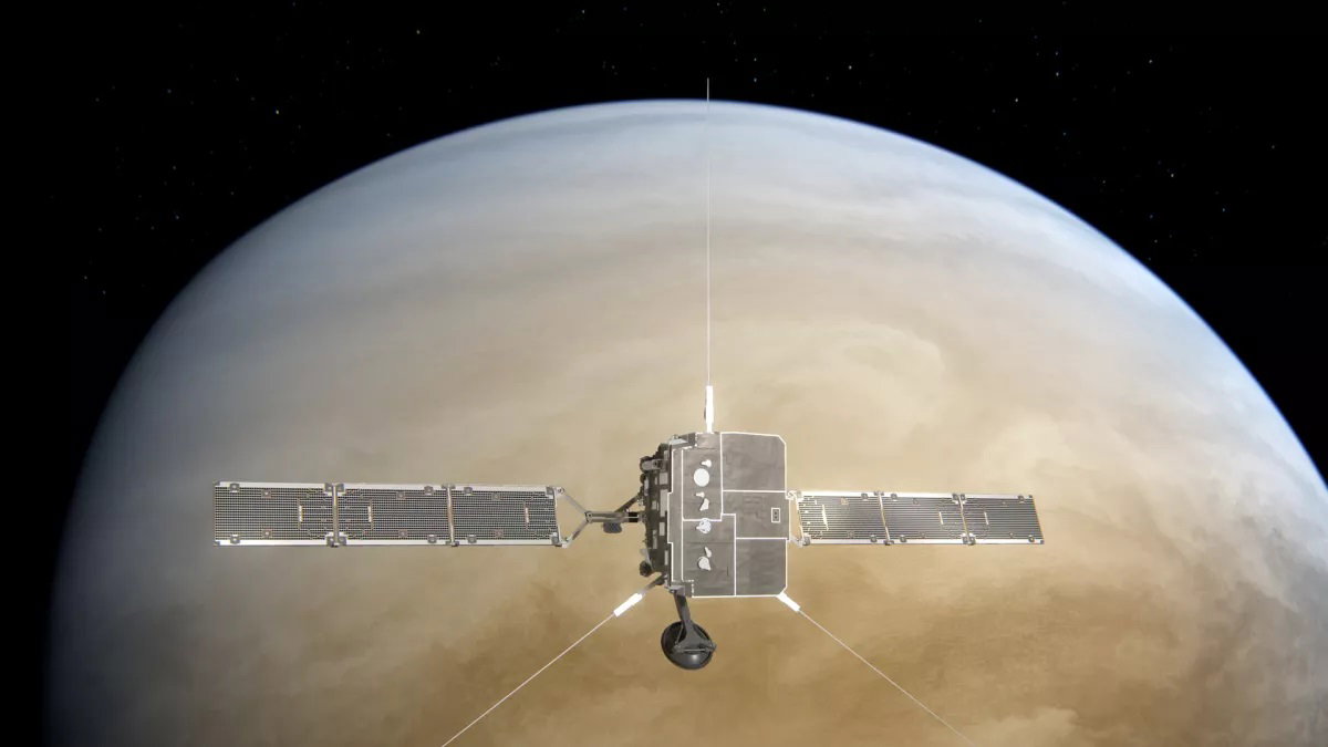 Obłok słonecznej plazmy uderzył w sondę Solar Orbiter, gdy ta zbliżała się do Wenus. Jakie były tego skutki? (fot. ESA)