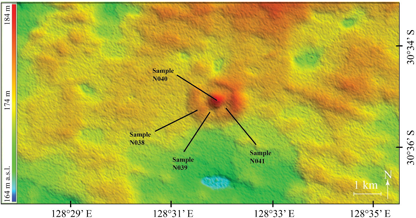 Tajemnicza struktura odkryta w jednym z najbardziej płaskich miejsc na świecie, na australijskiej nizinie Nullarbor (fot. Earth Surface Processes and Landforms (2022). DOI: 10.1002/esp.5459)
