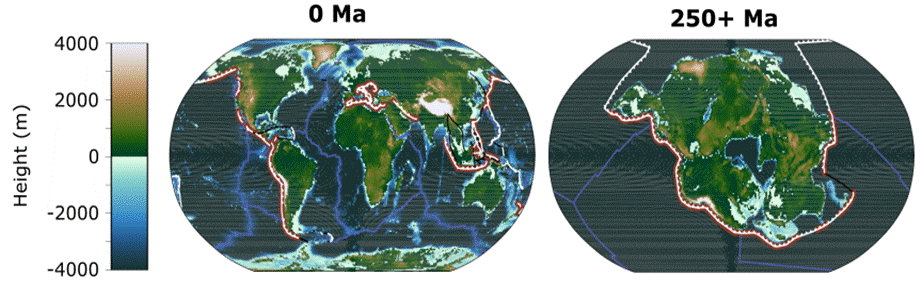 Ocean Spokojny zniknie i powstanie kolejny superkontynent. Wtedy wymrą wszystkie ssaki, a więc i ludzie (ryc. University of Bristol)