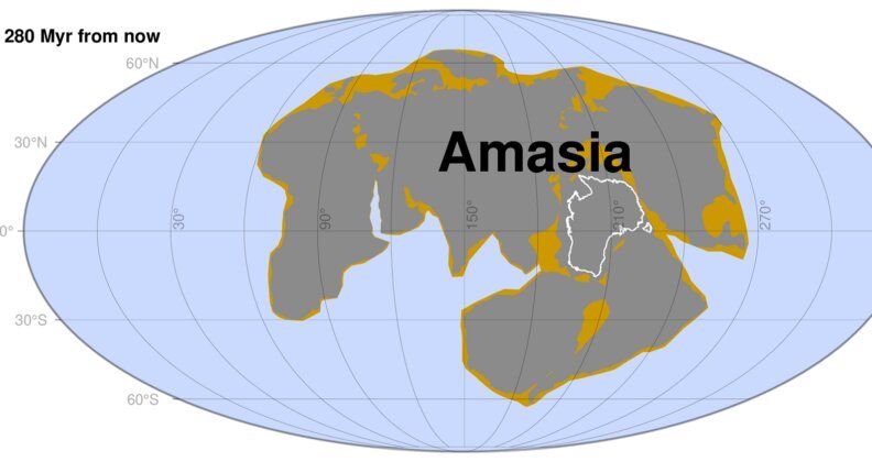 Ocean Spokojny zniknie i powstanie kolejny superkontynent. Wtedy wymrą wszystkie ssaki, a więc i ludzie (ryc. University of Bristol)