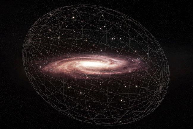 Galaktyczne halo Drogi Mlecznej ma kształt zeppelina. To skutek kosmicznej katastrofy sprzed 7 mld lat (fot. Melissa Weiss/Center for Astrophysics | Harvard & Smithsonian)