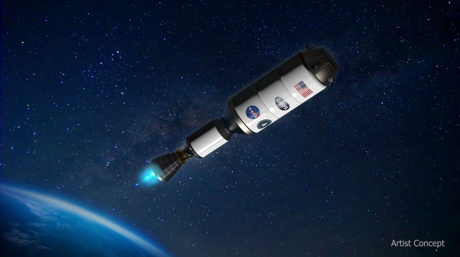 NASA zbuduje nową rakietę z napędem nuklearnym. Dzięki niej dolecimy na Marsa w ciągu zaledwie 45 dni (fot. DARPA)