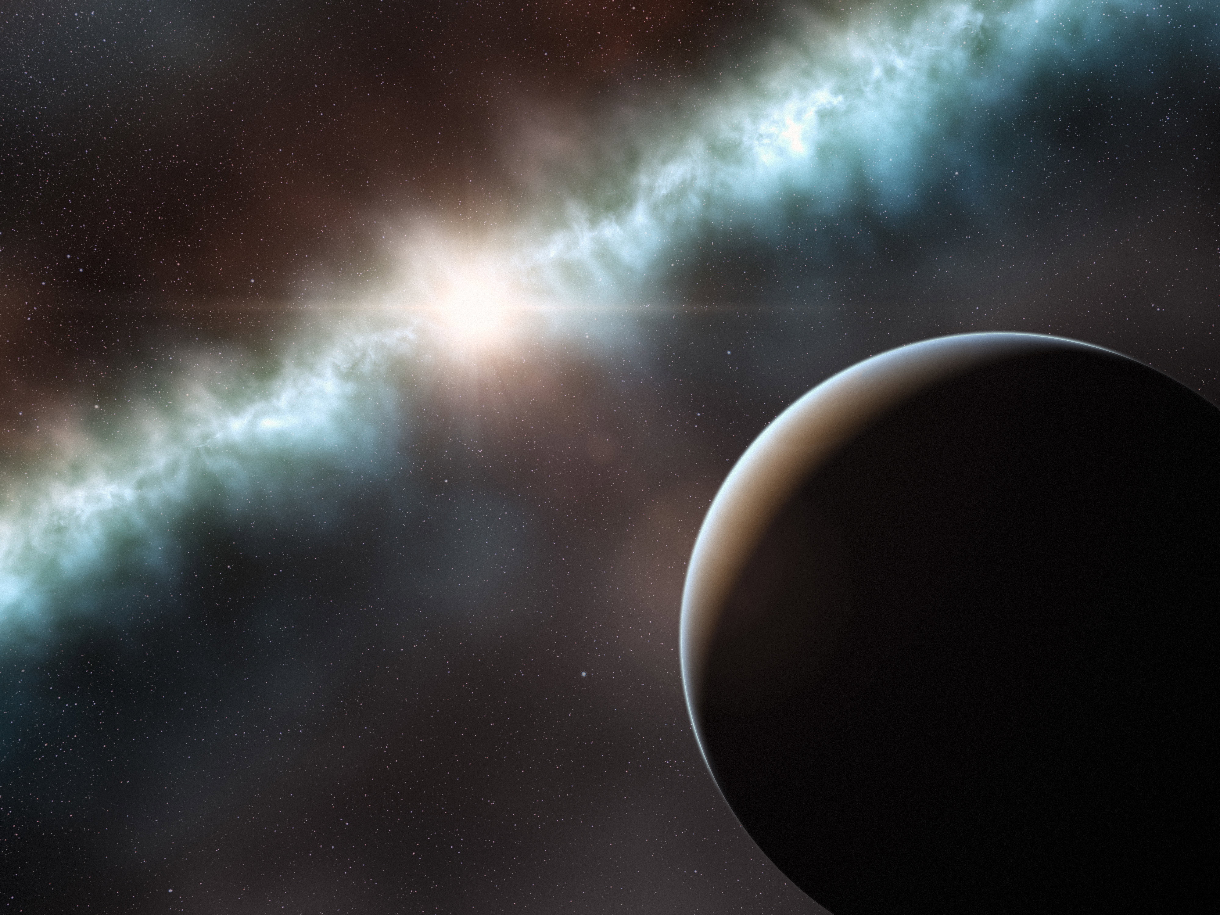 Astronomowie znaleźli kosmiczną kulę armatnią. To planeta wielkości Jowisza, która jest cięższa od ołowiu (fot. ESO/L. Calçada)