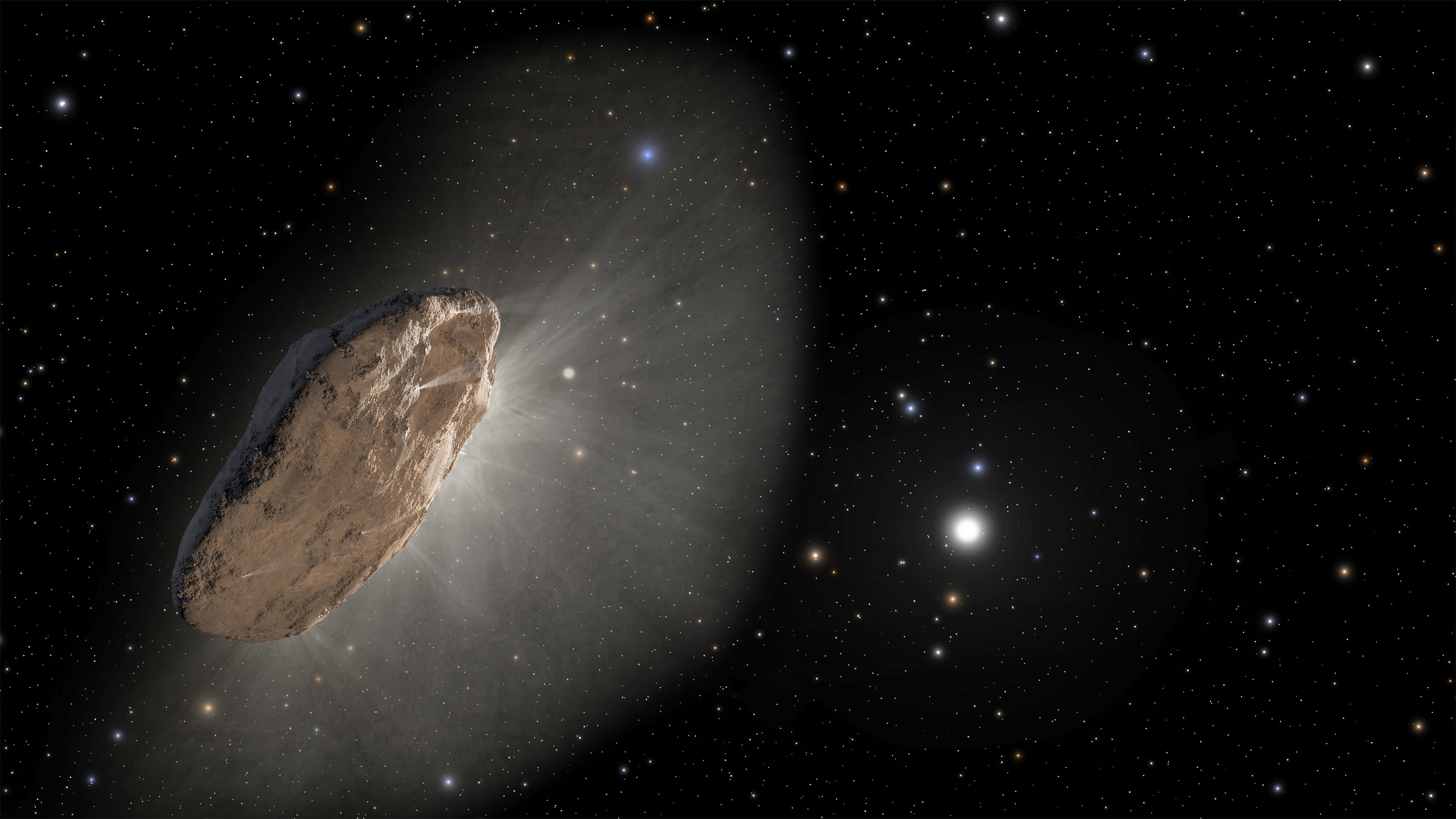 ‘Oumuamua miała własny „naturalny” napęd? Naukowcy rozwiązali zagadkę komety udającej statek kosmitów (fot. NASA, ESA and Joseph Olmsted and Frank Summers of STScI)