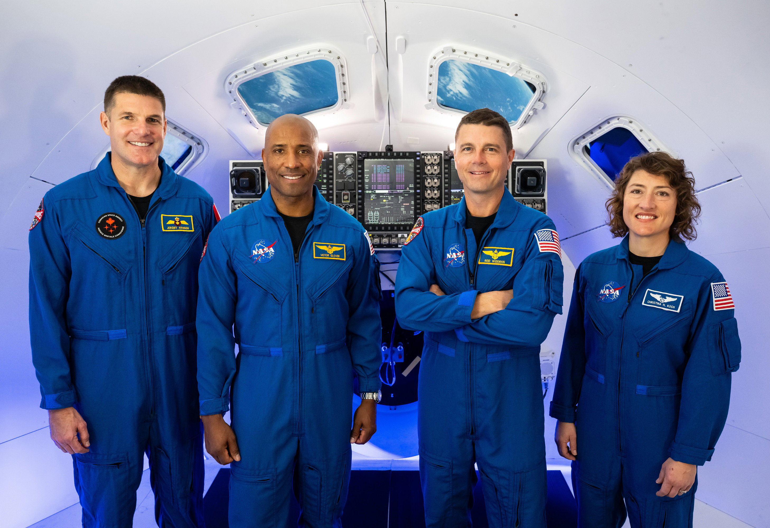 To oni wybiorą się w podróż dookoła Księżyca. Znamy nazwiska astronautów misji Artemis II (fot. NASA/James Blair)