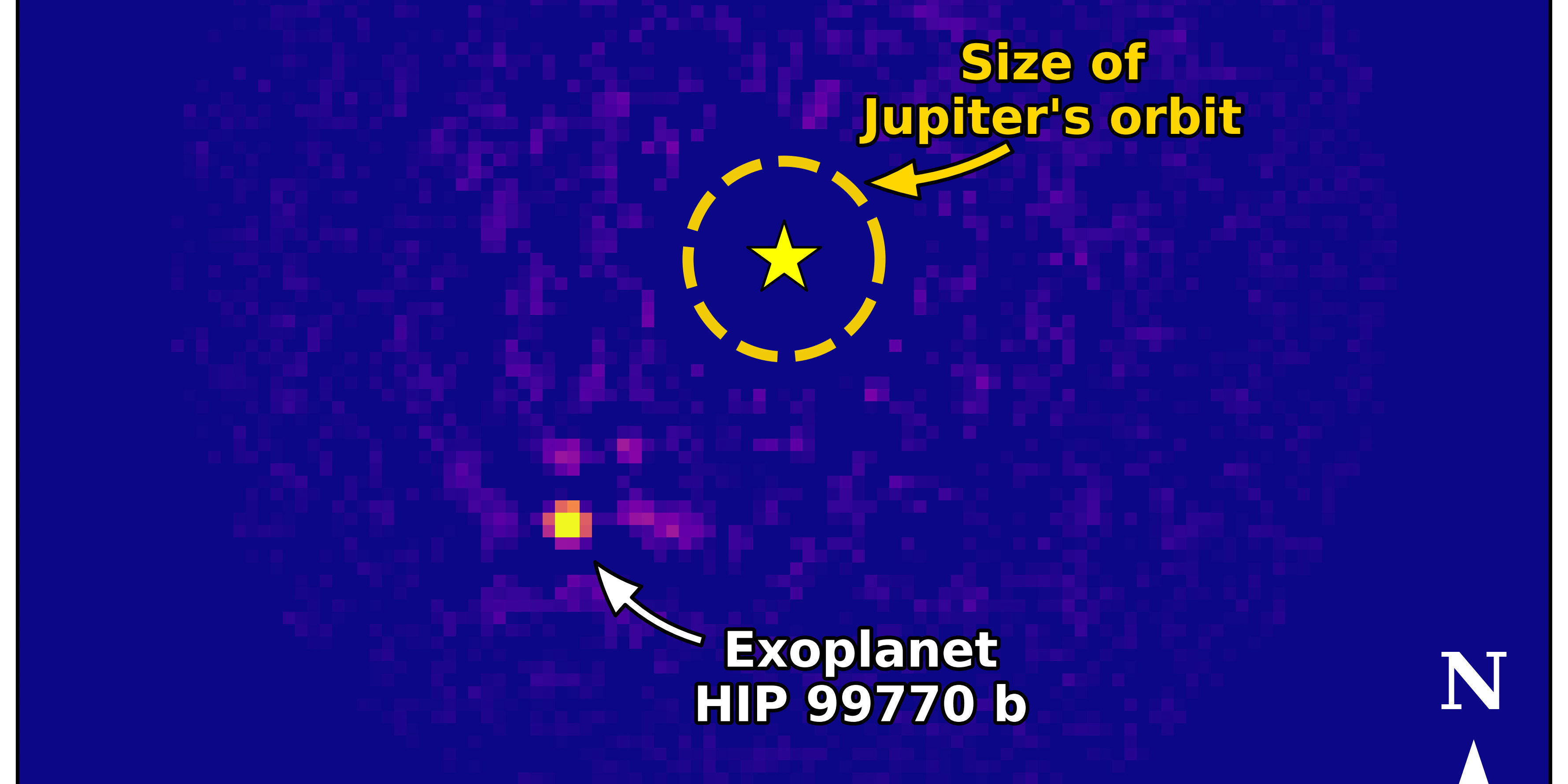 To się zdarza bardzo rzadko. Mamy bezpośredni obraz planety z innego układu gwiezdnego (fot. T. Currie/Subaru Telescope, UTSA)