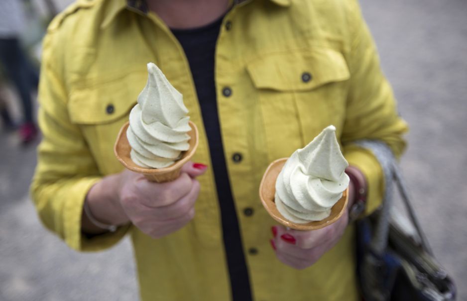 Lody wasabi