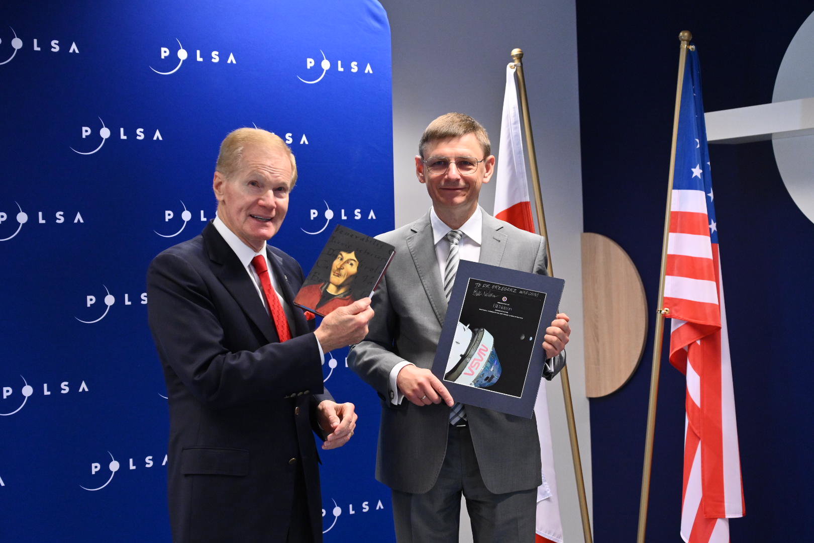 Administrator NASA Bill Nelson w Warszawie: stawiamy na współpracę z firmami komercyjnymi (fot. POLSA)