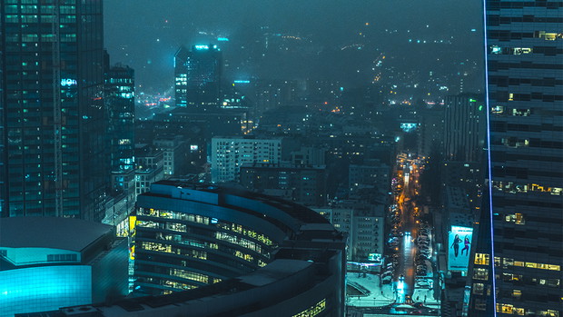 Cyberpunkowa Warszawa