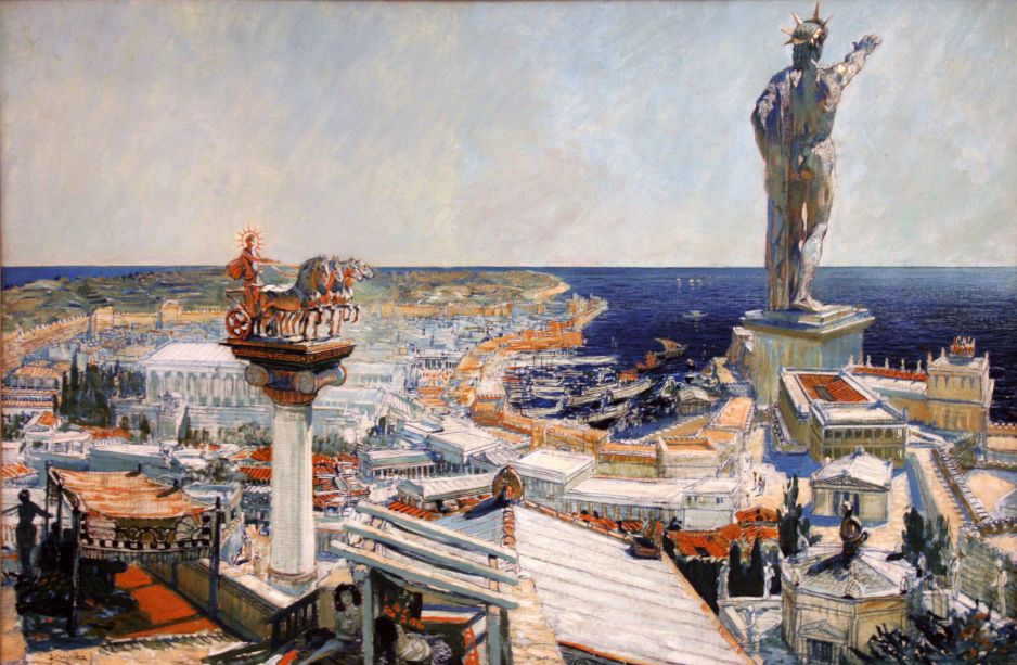 Jak naprawdę wyglądał Kolos z Rodos? Na pewno nie tak, jak na większości współczesnych ilustracji (Ryc. http://www.ancient.eu, Wikimedia Commons, CC-BY-SA-4.0)