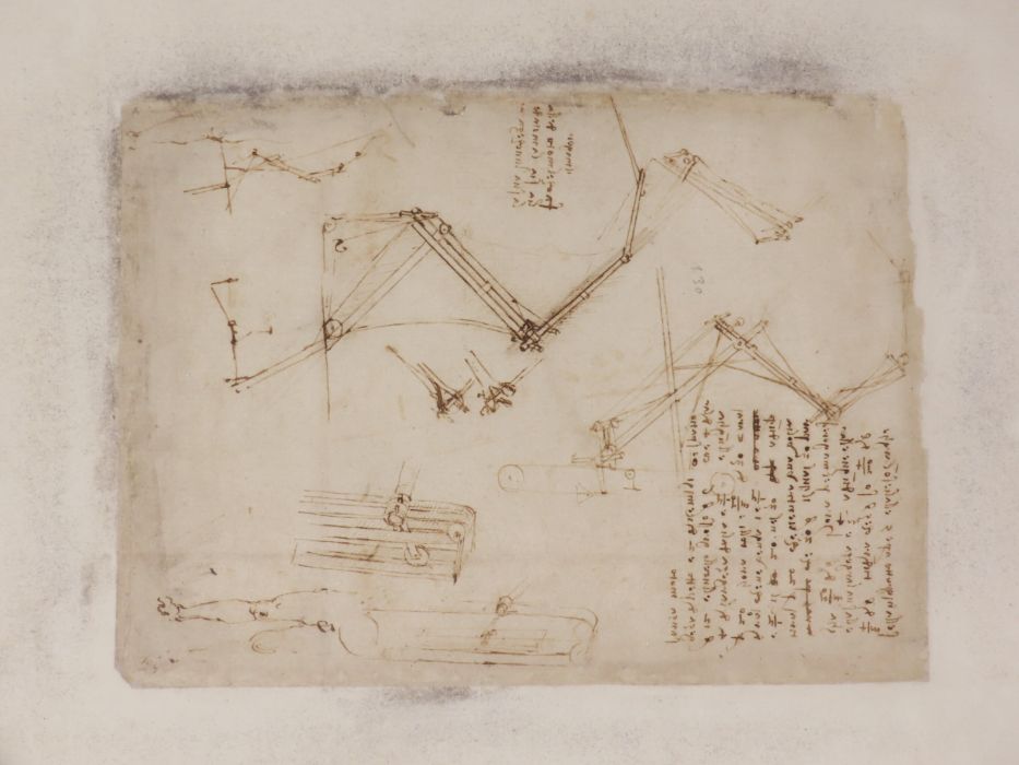 Na bezcennym manuskrypcie Leonarda da Vinci pojawiło się coś dziwnego. Okazało się, że to nanocząsteczki (fot. Codex Atlanticus, Veneranda Biblioteca Ambrosiana, Milan)