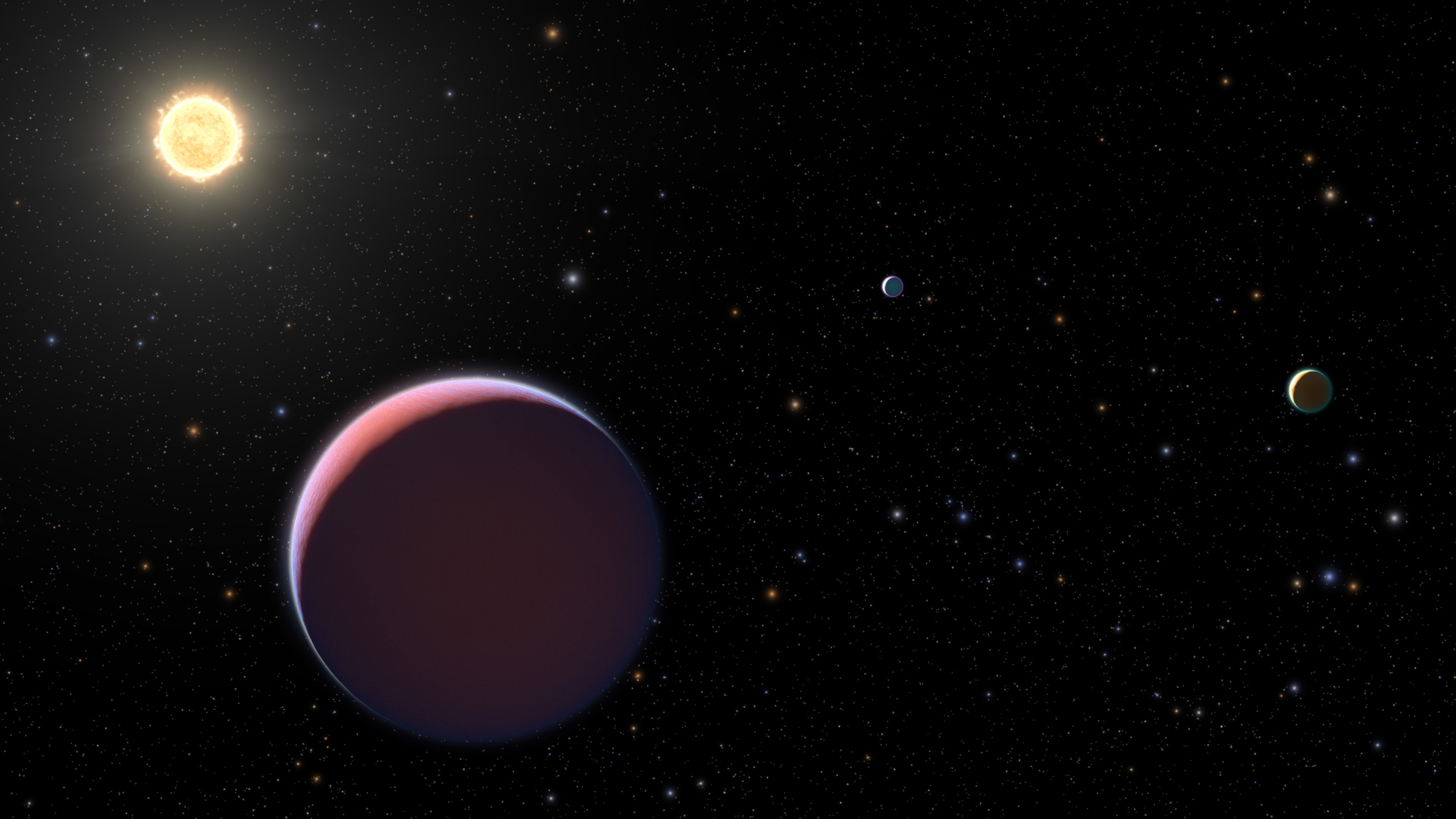 Odkryto planetę, która jest puszysta jak wata cukrowa. Jak taki glob może istnieć? (ryc. NASA, ESA, and L. Hustak, J. Olmsted, D. Player and F. Summers (STScI))