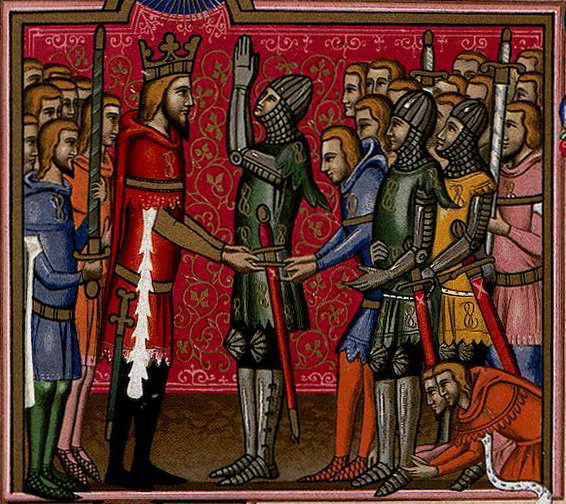 Kodeks rycerski – jakie były najważniejsze zasady i wartości rycerzy? (ryc. Engelmann et Graf, Wikimedia Commons, public domain)