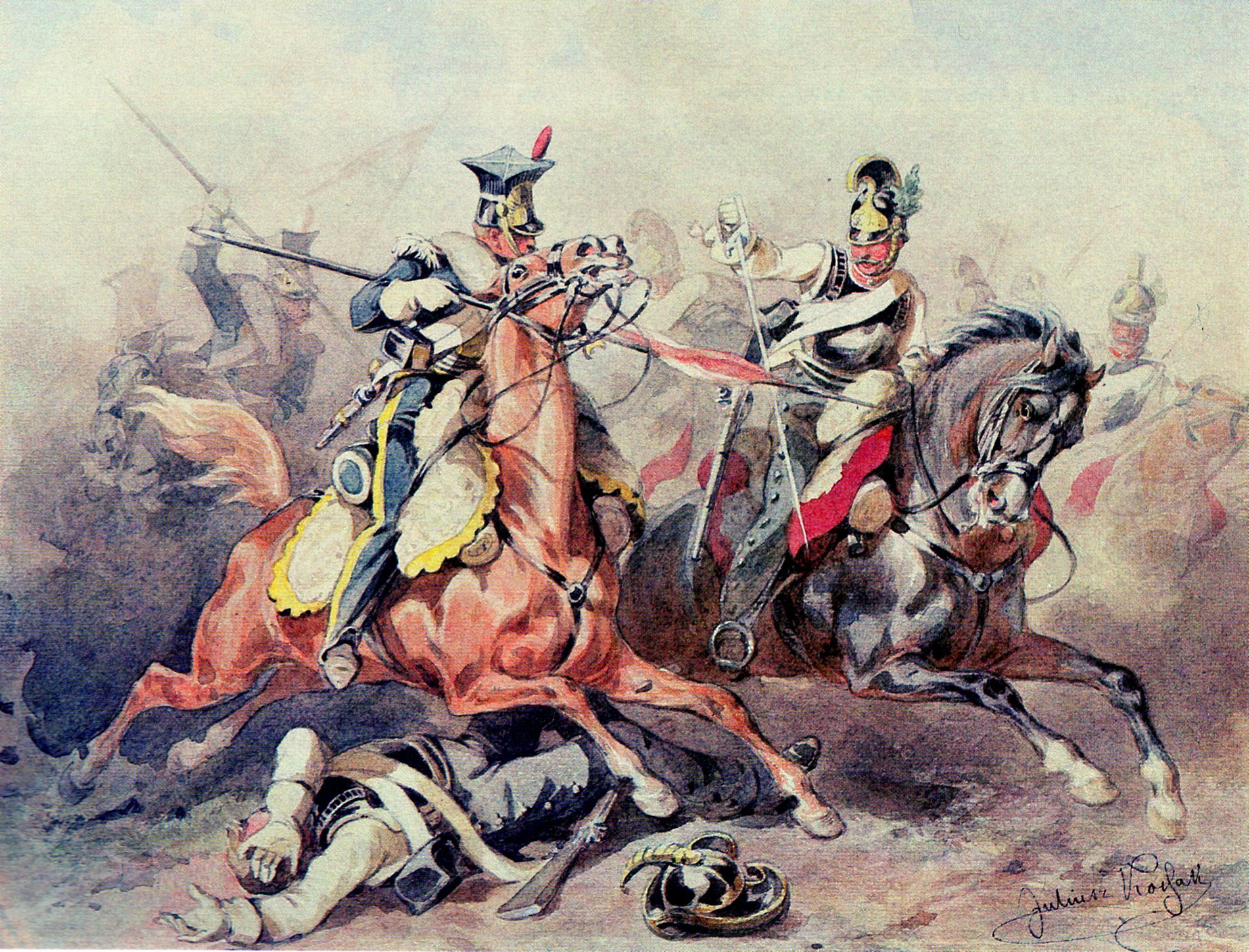 Lansjerzy – ich rola, słynne bitwy i taktyki (ryc. Juliusz Kossak, Wikimedia Commons, public domain)