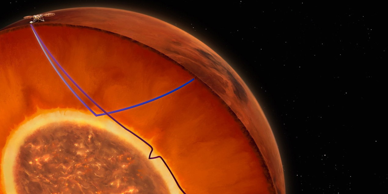 Jądro Marsa pokrywa coś, czego naukowcy się nie spodziewali. Nowe spojrzenie na Czerwoną Planetę (ryc. IPGP / CNES / N. Starter)