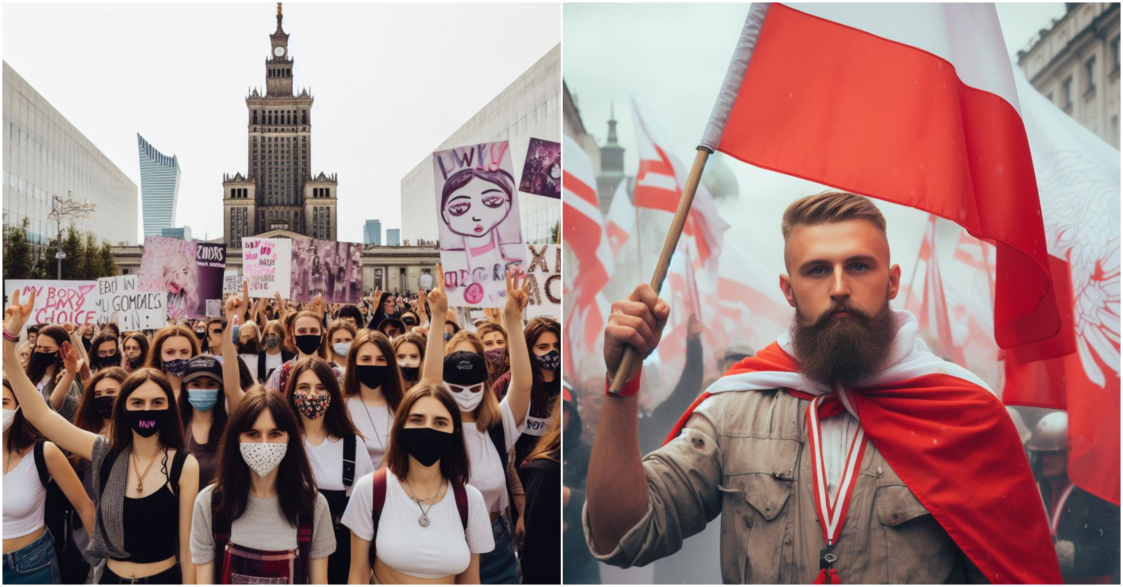 Prompt: Polska oczami AI