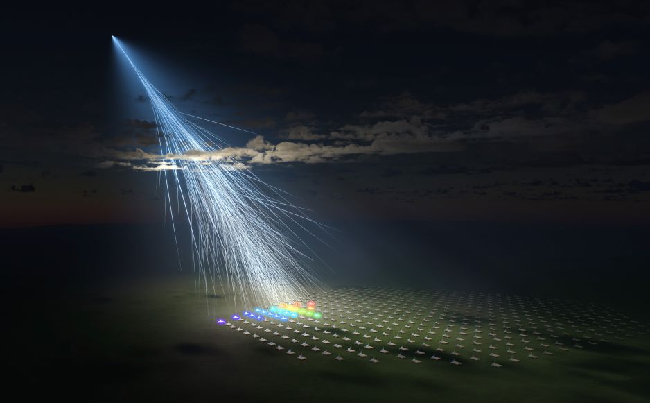Do Ziemi dotarł wyjątkowo silny promień kosmiczny. Naukowcy nie wiedzą, skąd się wziął (ryc. Osaka Metropolitan University/L-INSIGHT, Kyoto University/Ryuunosuke Takeshige)