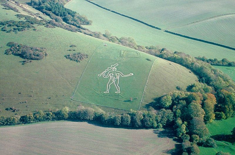 Gigantyczna obsceniczna figura z Cerne Abbas to Herkules; miała być pomocna w walce z wikingami