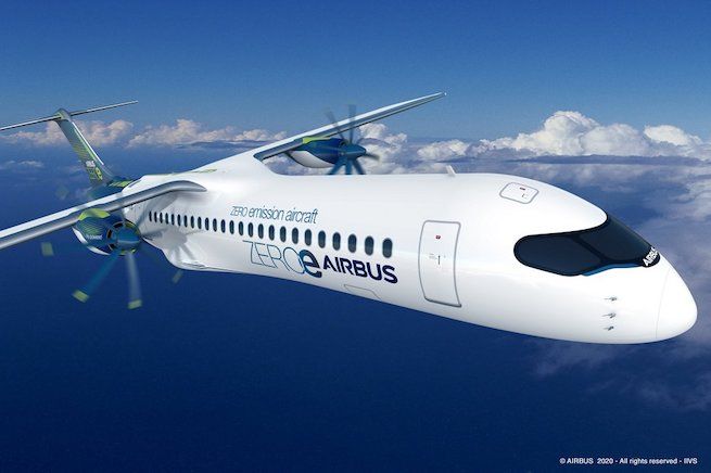 ZEROe miałyby być napędzane wodorem (fot. Instagram/airbus)