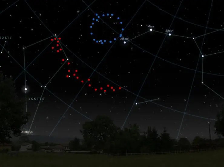 Gigantyczna kosmiczna struktura w kształcie pierścienia kłóci się z teoriami budowy Wszechświata (ryc. Stellarium)
