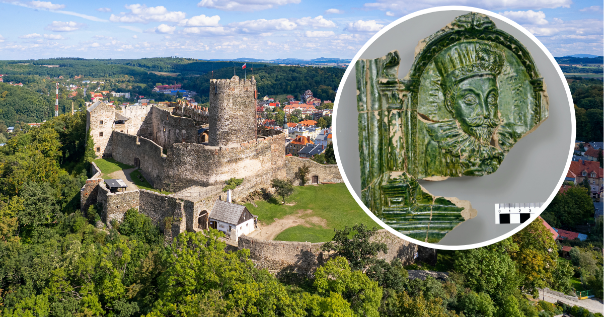 Bogate znaleziska na zamku w Bolkowie. Wśród nich portrety królów Polski i Danii / fot. J. Jaremen, S. Wilk