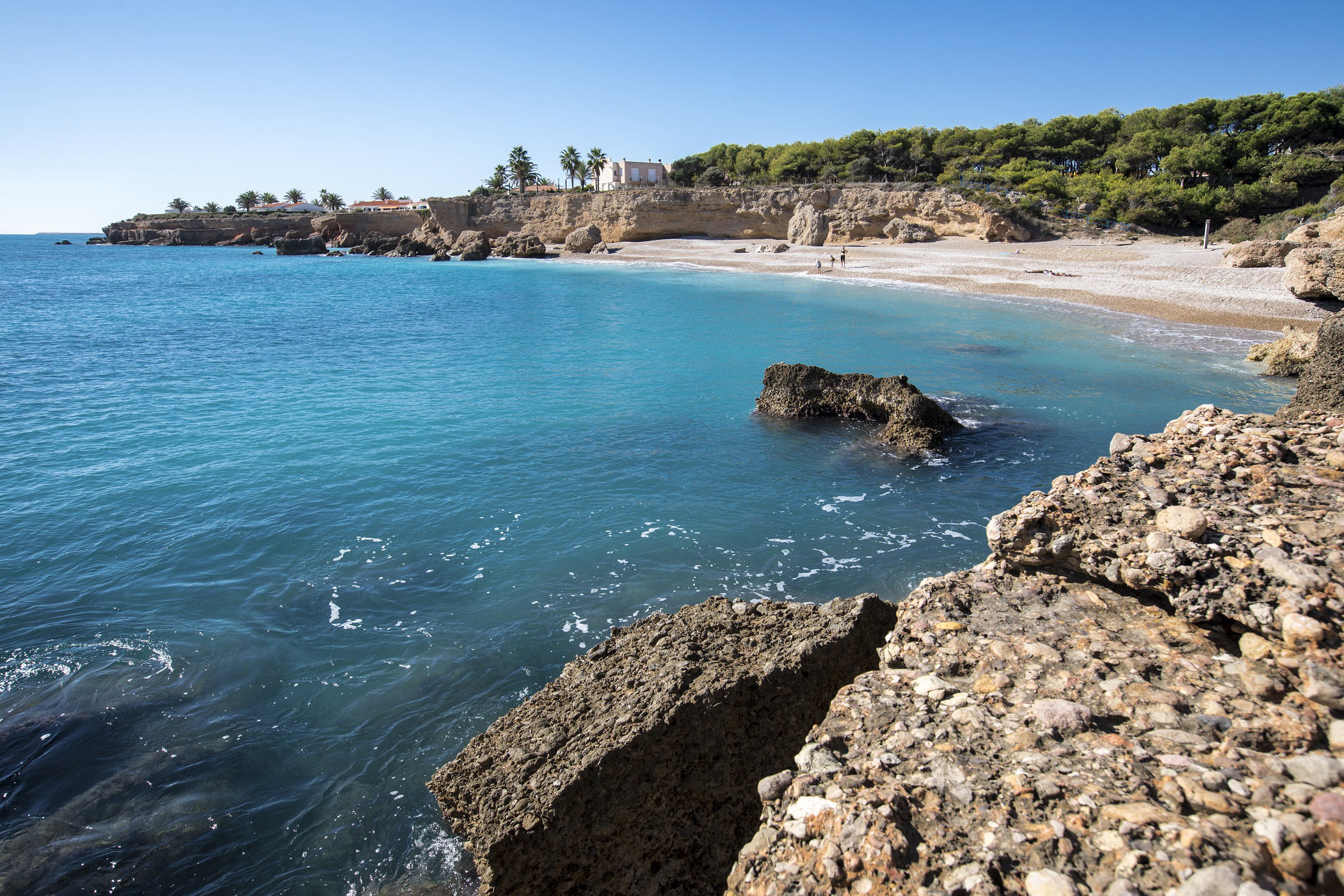 Les Deveses, najbardziej wysunięta na północ plaża w Denii (Alicante, Hiszpania)