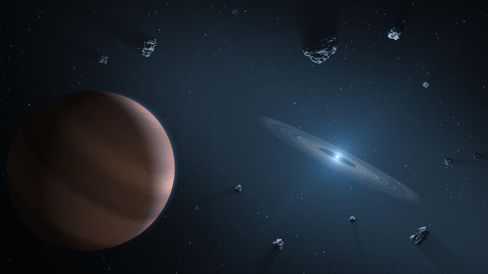 Tak będzie wyglądał Układ Słoneczny? Teleskop Webba znalazł gigantyczne planety krążące wokół białych karłów (ryc. NASA / JPL-Caltech)