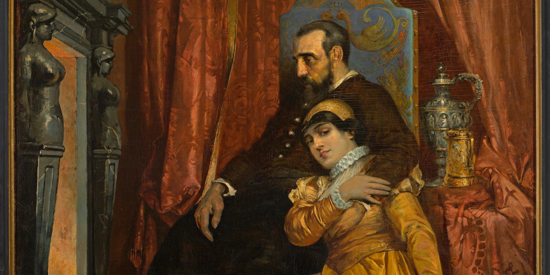 Barbara Gizanka zdobyła serce króla Zygmunta II Augusta. Ich córkę nazywano „szczenięciem” (ryc. Tadeusz Popiel, Wikimedia Commons, public domain)