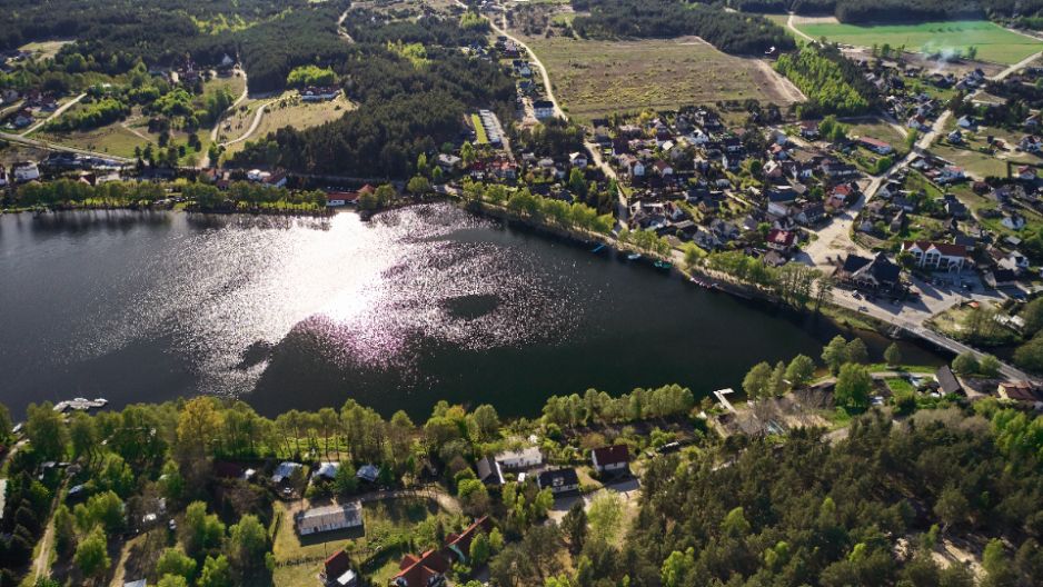 Swornegacie i okolice z lotu ptaka
