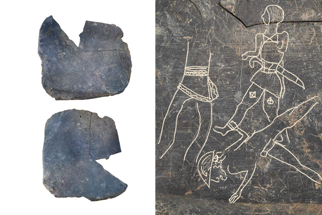 Archeolodzy odkryli w Hiszpanii tabliczkę ze scenami walk i zagadkowym pismem