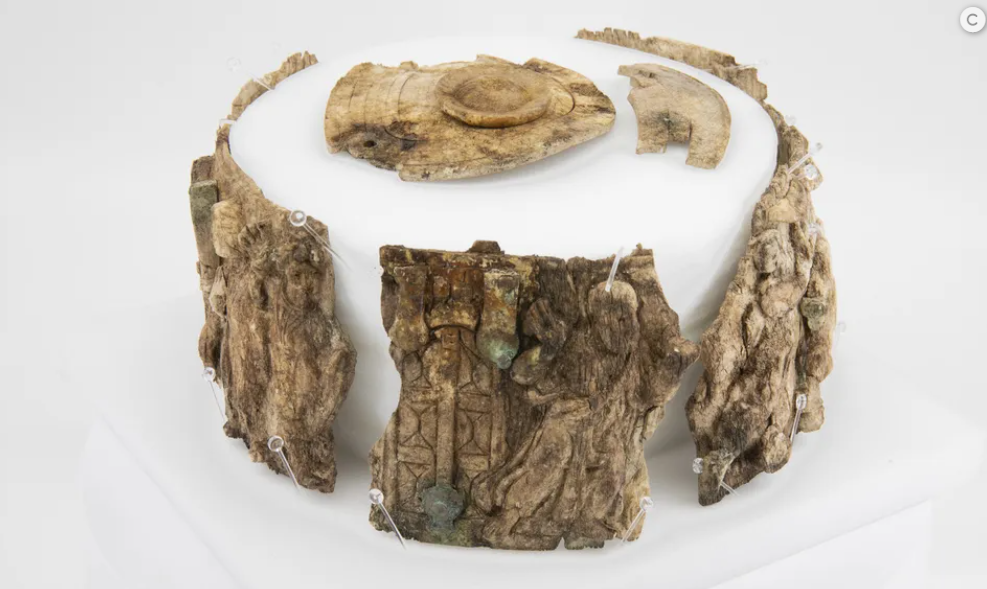 Nietypowe wniebowstąpienie Chrystusa na artefakcie sprzed 1500 lat. Przechowywano w nim prochy świętego