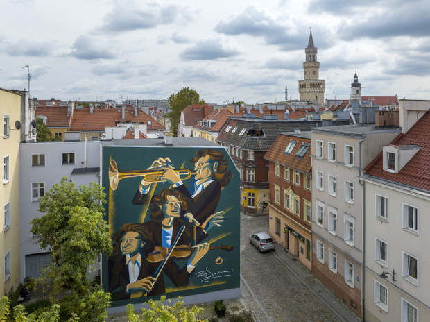 Mural Zbigniewa Wodeckiego