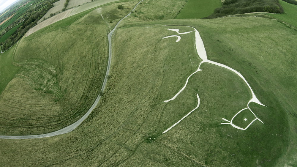„Brytyjskie Nazca” zagrożone. Olbrzymia ziemna figura konia zaczęła zanikać