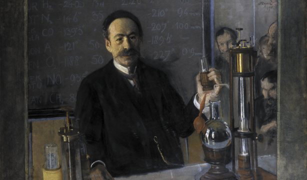 Karol Olszewski dokonał tego, co inni naukowcy uznali za niemożliwe (ryc. Leon Wyczółkowsk  (1852–1936), Wikimedia Commons, public domain)