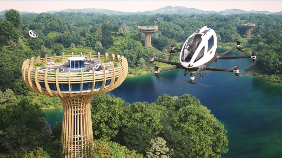Vertiport na baobabie