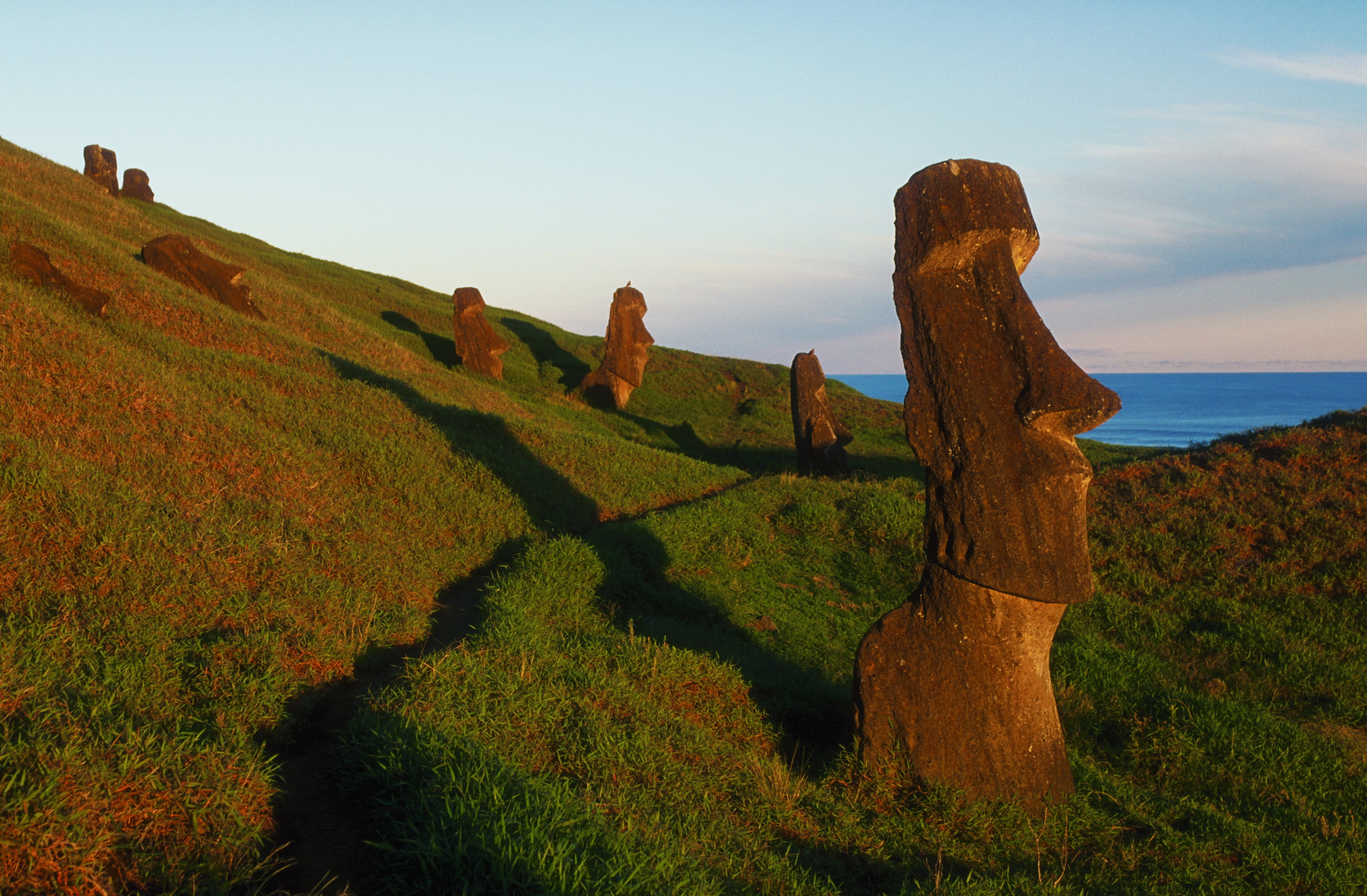 Moai Figures at Easter Island