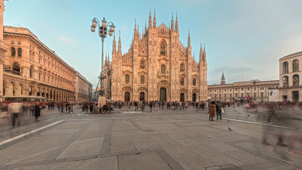 Piazza del Duomo w Mediolanie