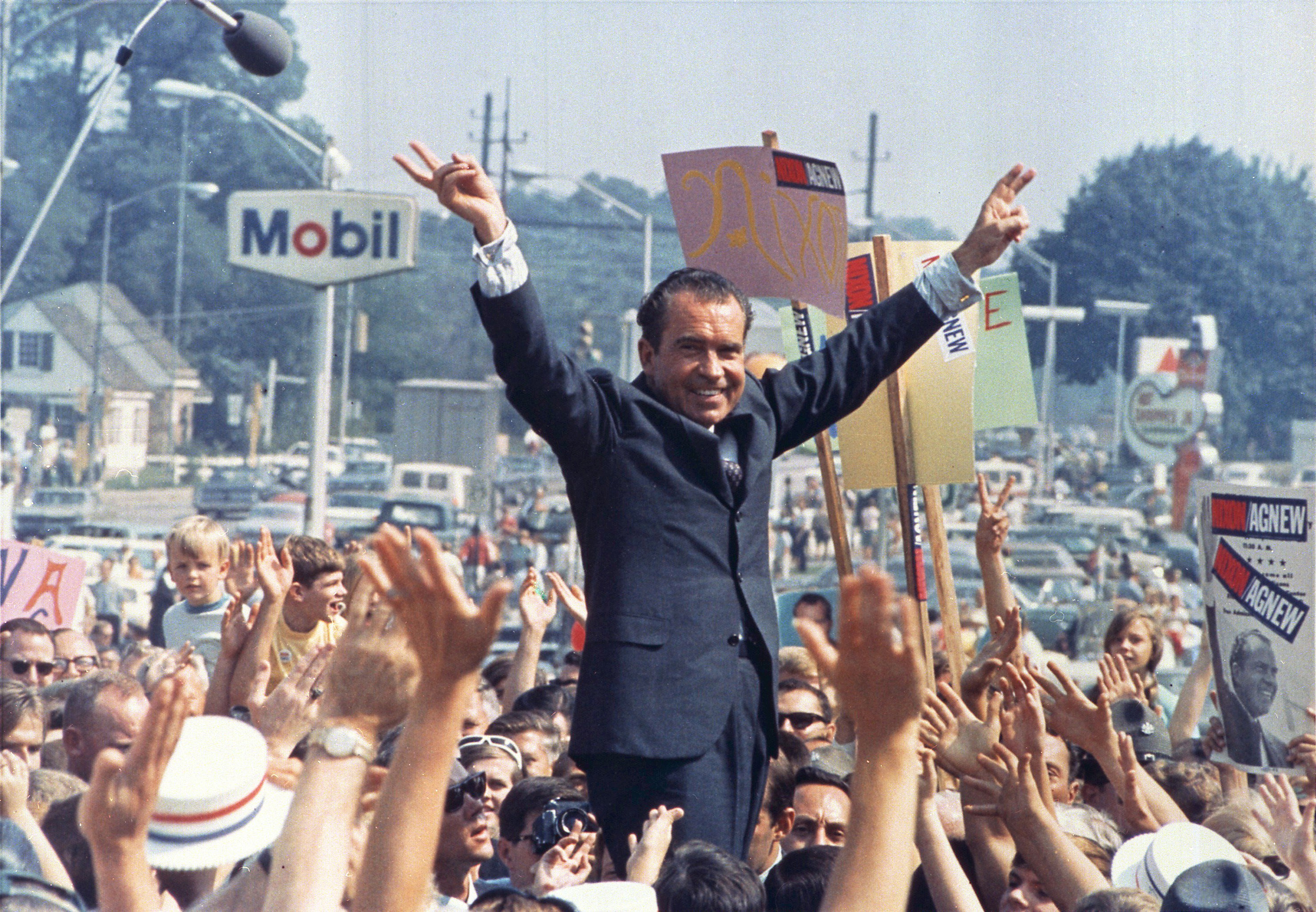 Nixon podczas swojej kampanii
