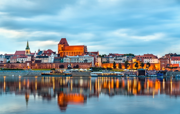 Panorama z Katedrą w Toruniu