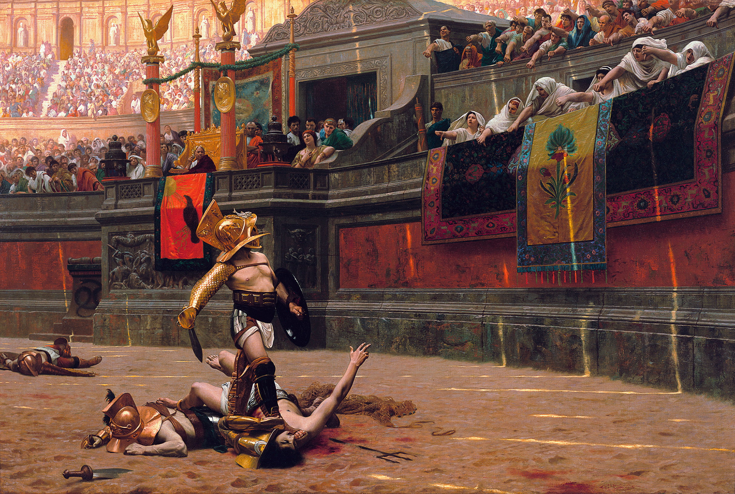 Czy na arenach starożytnego Rzymu walczyły gladiatorki? Odpowiedź jest jasna/Il.  Jean-Léon Gérôme/domena publiczna
