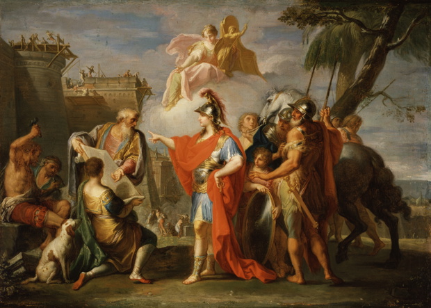 Aleksandrię założył jej imiennik, Aleksander Wielki. Tu w wizji XVIII-wiecznego arysty Placida Costanziego