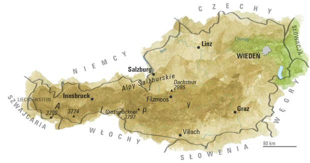 Austria mapa