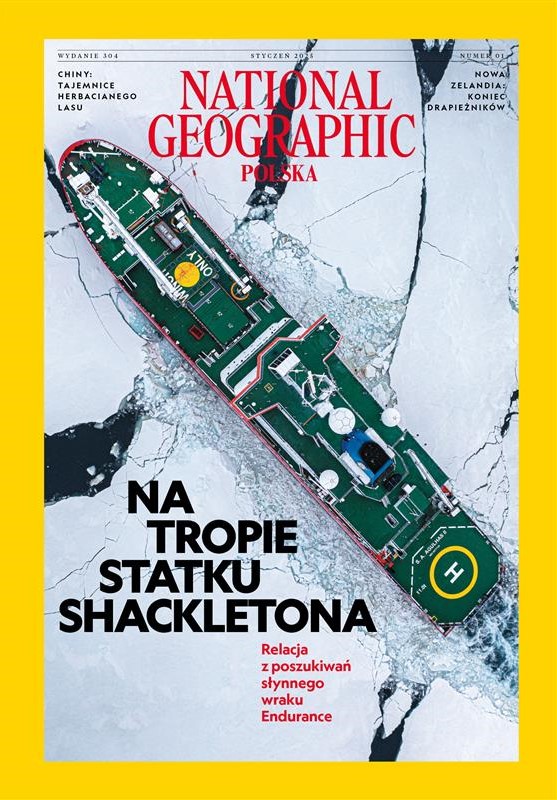 Styczniowe wydanie National Geographic Polska poświęcone jest wyprawie Shackletona