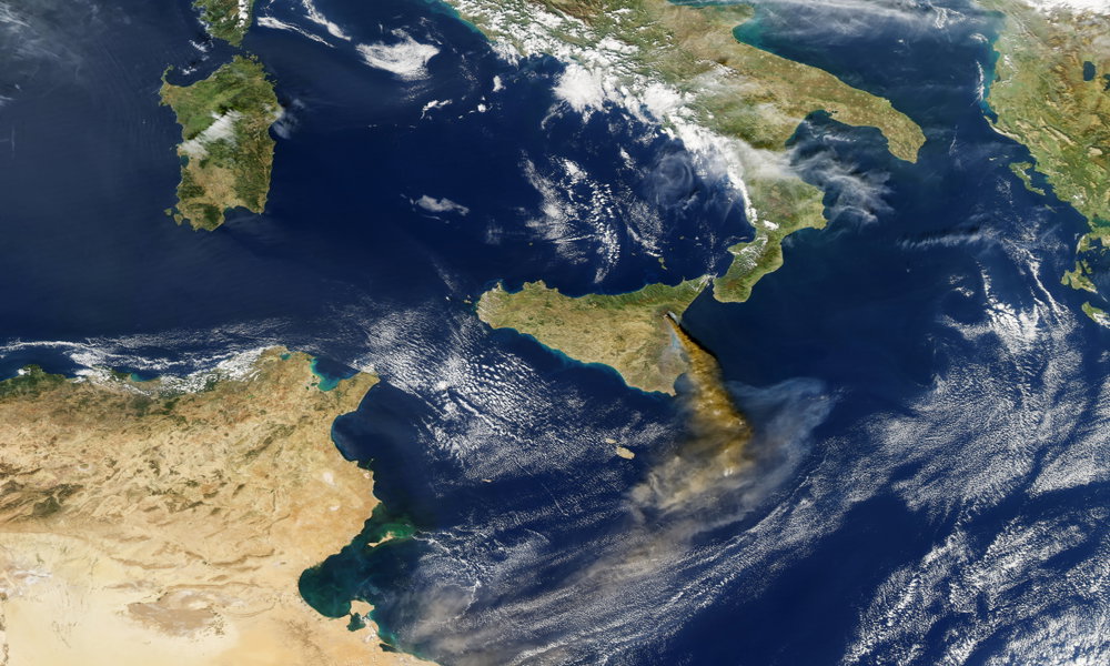 Sycylia z satelity
